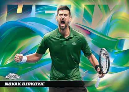 2026 Topps Chrome Tennis - sample card: Novak Djokovic Helix insert