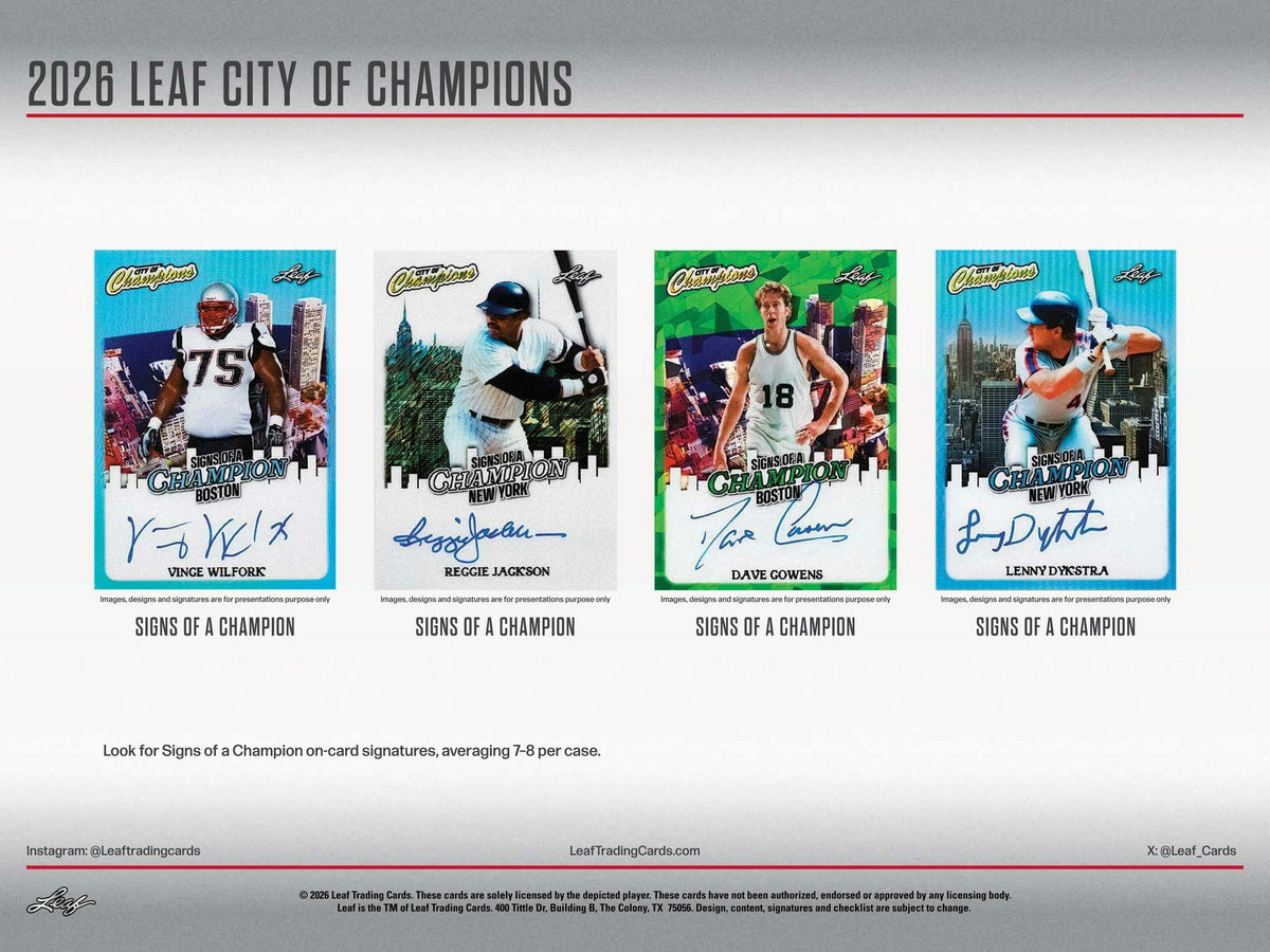 2026 Leaf City of Champions Hobby Box sell sheet 4