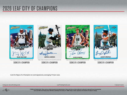 2026 Leaf City of Champions Hobby Box sell sheet 4