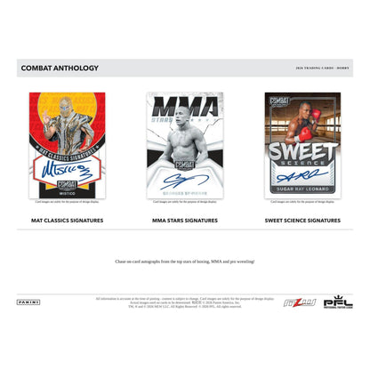 2026 Panini Combat Anthology Hobby Box sell sheet 3