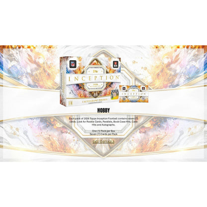 2026 Topps Inception Football Hobby Box sell sheet 3