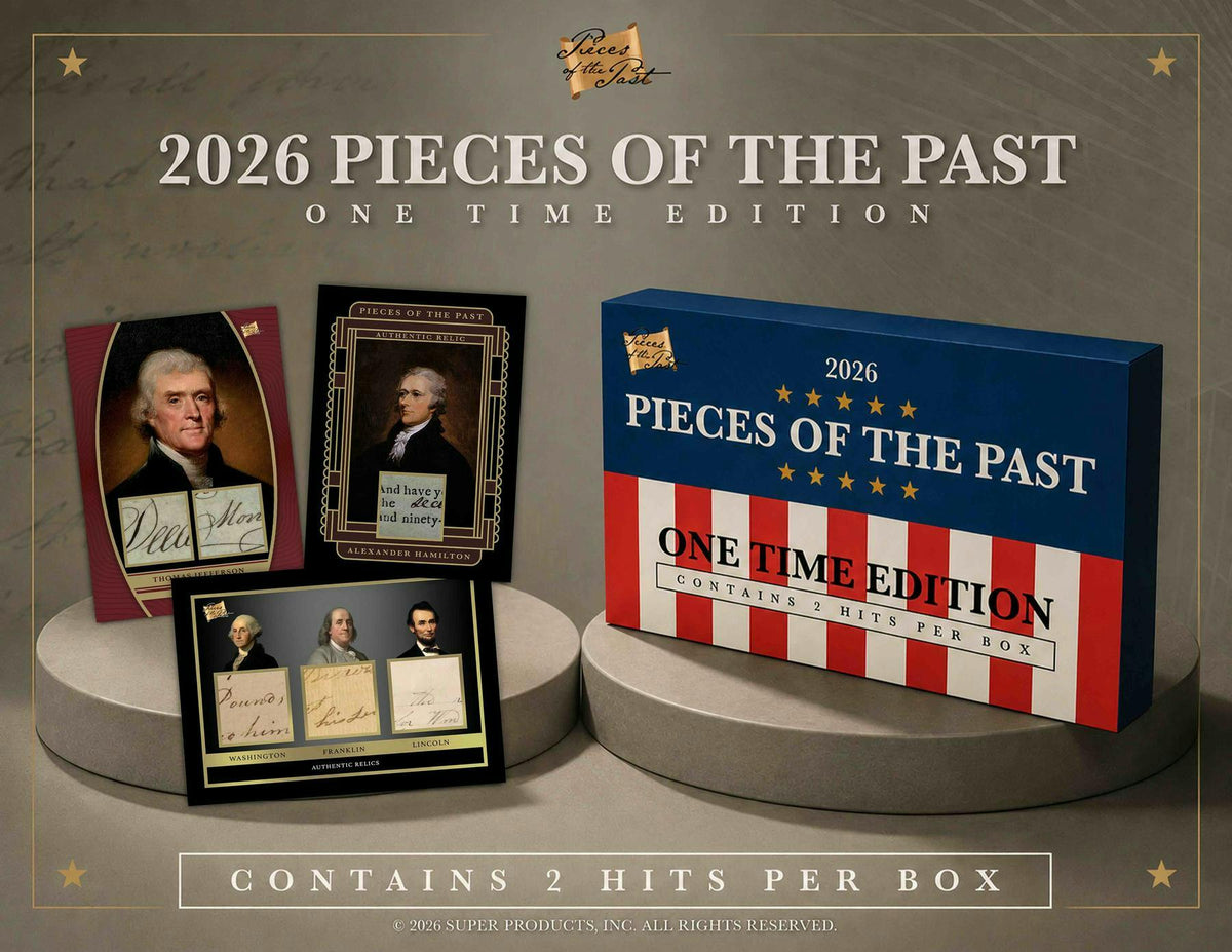 2026 Keepsake Pieces of the Past One Time Edition Series 2 Hobby Box sell sheet 1