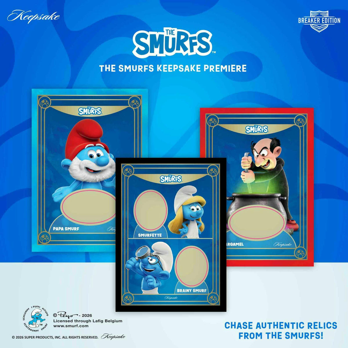 2026 Keepsake The Smurfs Premiere Breaker Box sell sheet 4