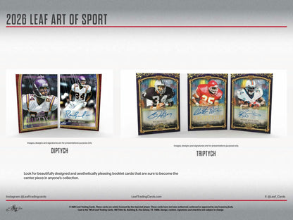 2026 Leaf Art of Sport Hobby Box | Columbia Sports Cards | Columbia Hobby - Sports Card Boxes - Toploaders - Card Savers.