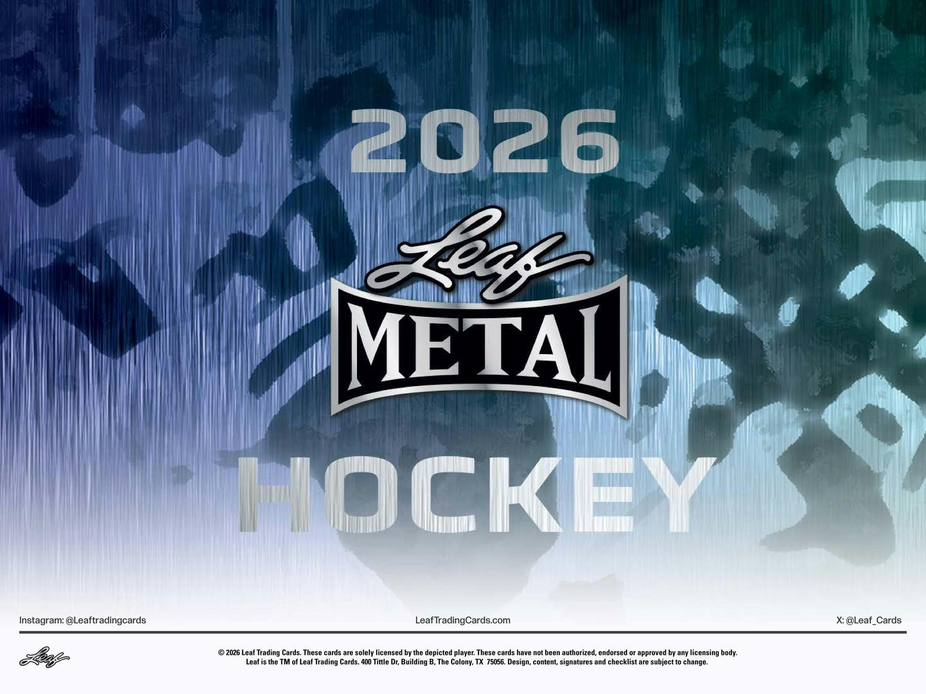2026 Leaf Metal Hockey Hobby Box
Leaf Metal Hockey autograph card
Mario Lemieux Leaf Metal autograph card