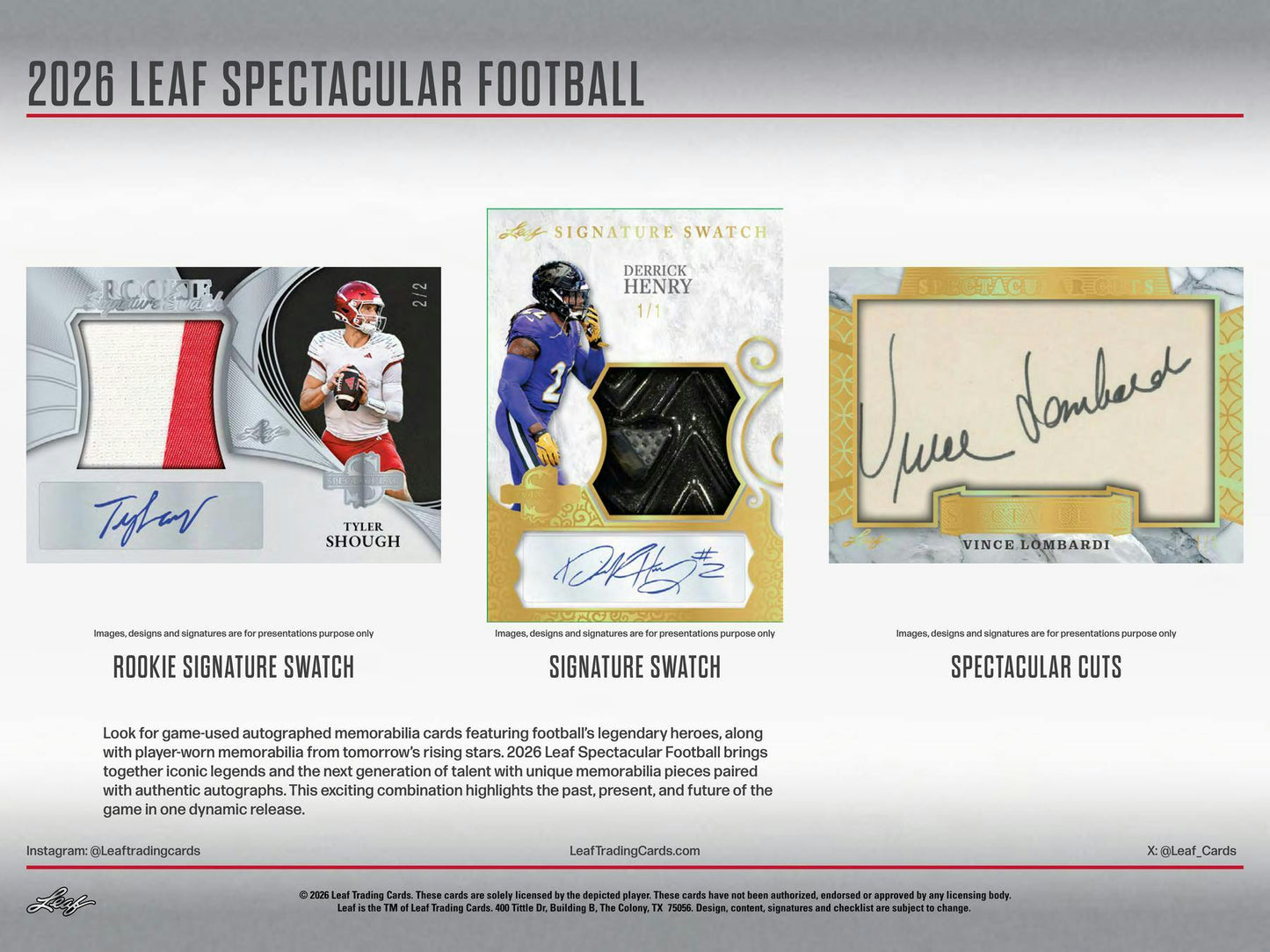 2026 Leaf Spectacular Football Hobby Box | Columbia Sports Cards | Columbia Hobby - Sports Card Boxes - Toploaders - Card Savers.