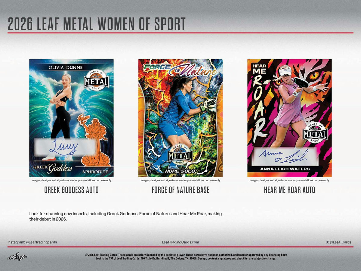 2026 Leaf Metal Women of Sport Hobby Box | Columbia Sports Cards.