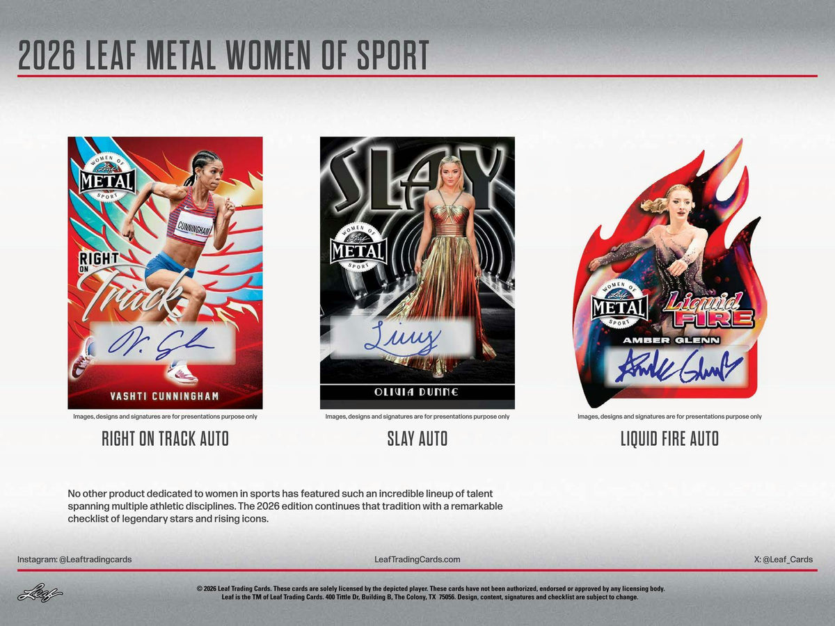 2026 Leaf Metal Women of Sport Hobby Box | Columbia Sports Cards.