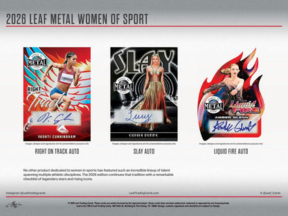 2026 Leaf Metal Women of Sport Hobby Box | Columbia Sports Cards.