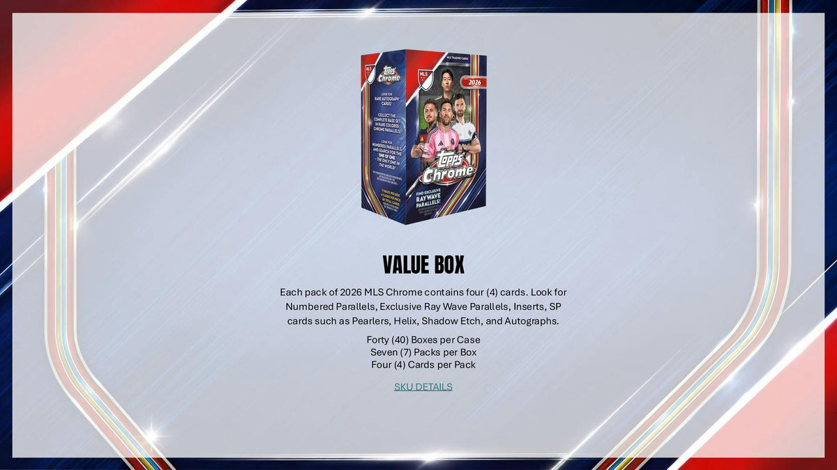 2026 Topps Chrome MLS Major League Soccer Hobby Box | Columbia Hobby - Sports Card Boxes - Toploaders - Card Savers.