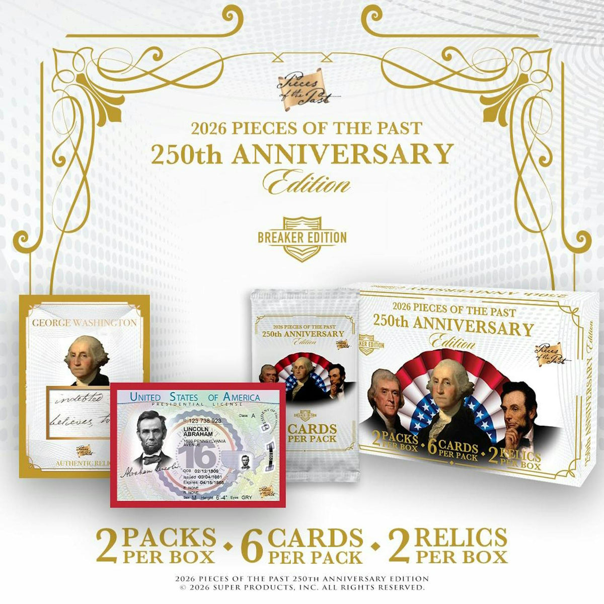2026 Keepsake Pieces of the Past 250th Anniversary Breaker Box