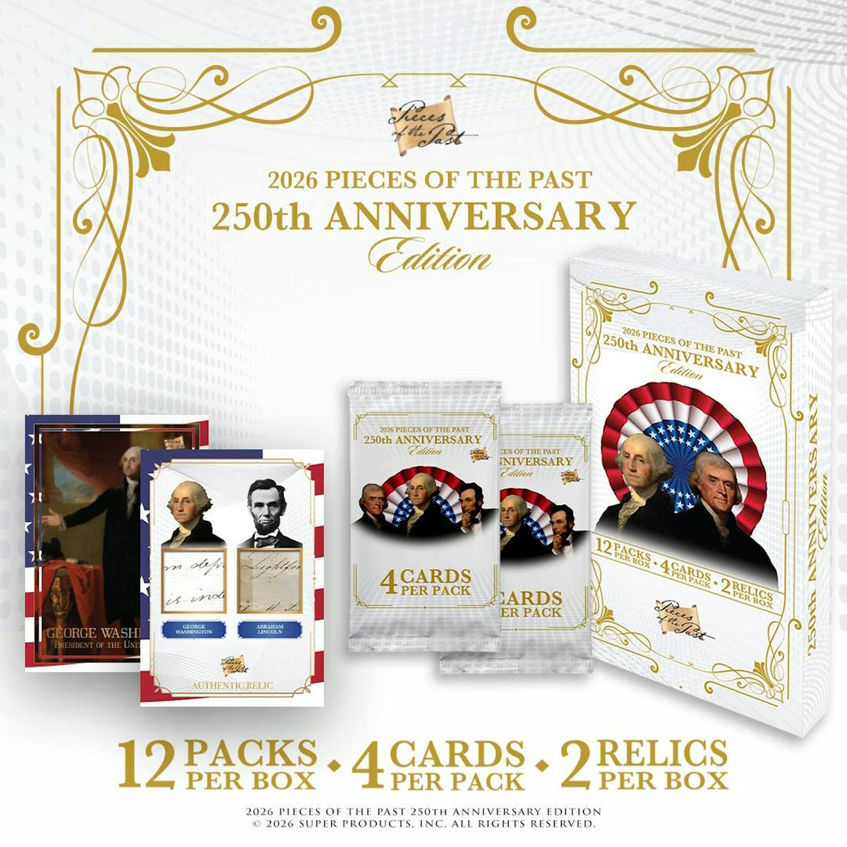 2026 Keepsake Pieces of the Past 250th Anniversary Hobby Box