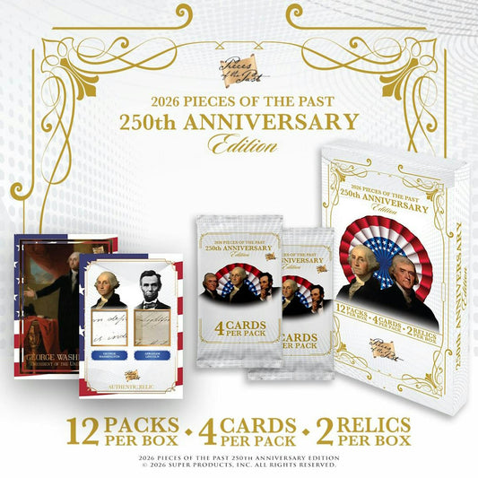 2026 Keepsake Pieces of the Past 250th Anniversary Hobby Box