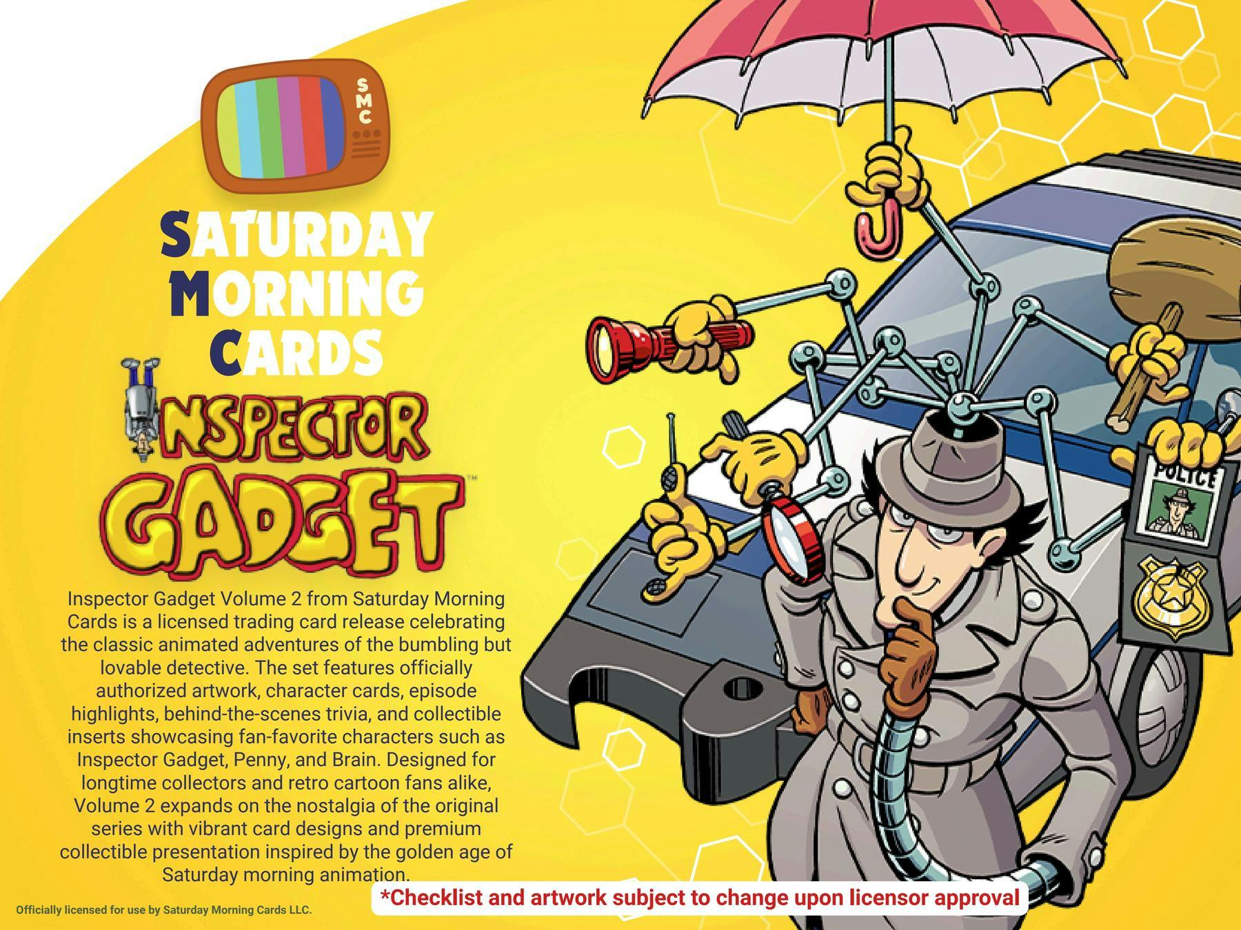 2026 Saturday Morning Cards Inspector Gadget Volume 2 Hobby Box | Columbia Hobby - Sports Card Boxes - Toploaders - Card Savers.
