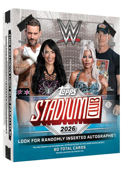 2026 Topps Stadium Club WWE Wrestling Mega Box