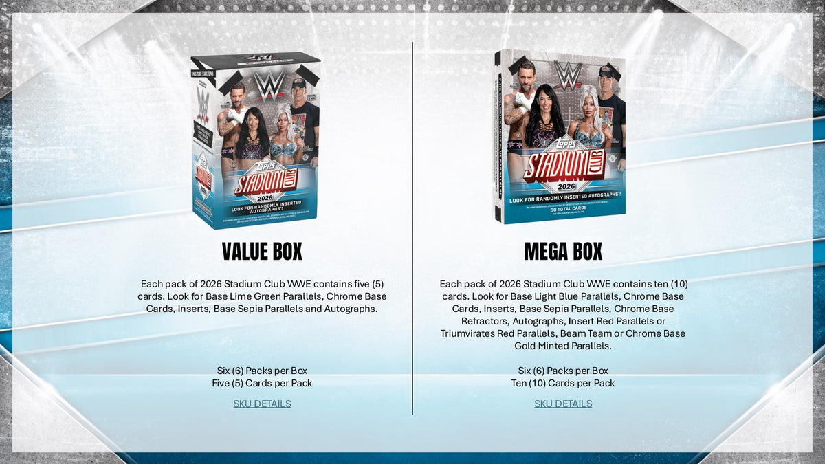 2026 Topps Stadium Club WWE Wrestling Hobby Box sell sheet 4