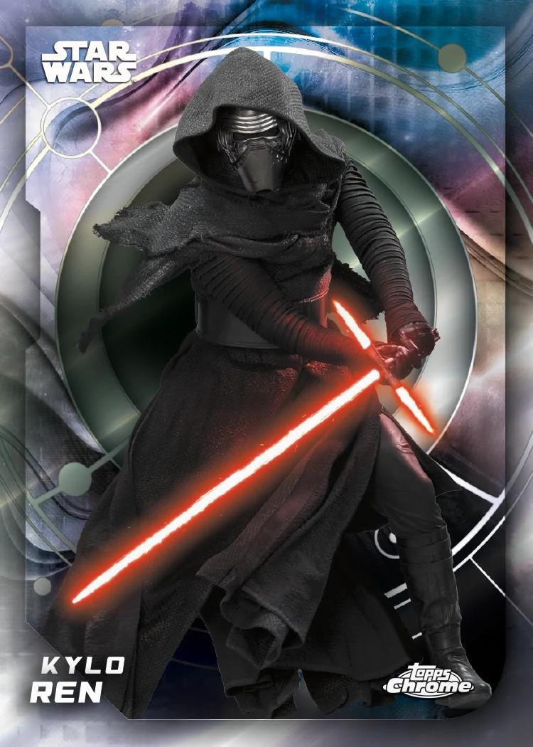 2026 Topps Star Wars Chrome - sample card: Kylo Ren base refractor