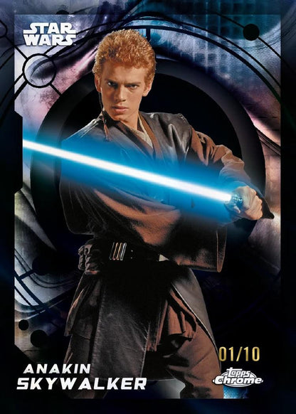 2026 Topps Star Wars Chrome - sample card: Anakin Skywalker parallel numbered /10