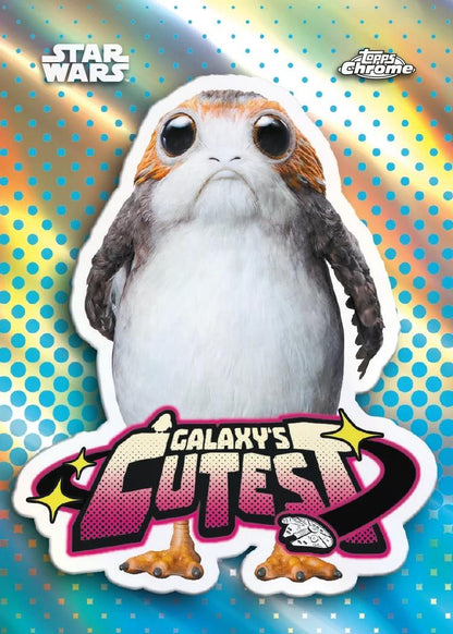 2026 Topps Star Wars Chrome - sample card: Porg The Galaxy's Cutest insert