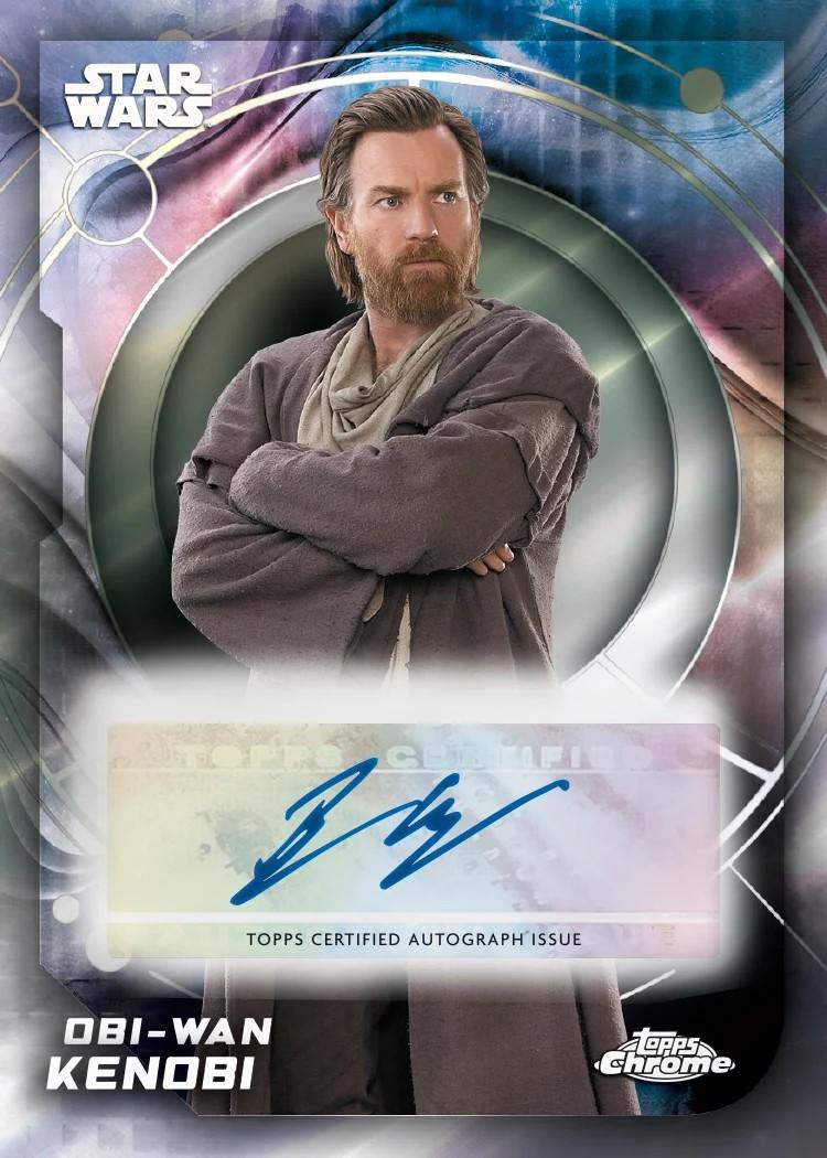 2026 Topps Star Wars Chrome - sample card: Obi-Wan Kenobi autograph