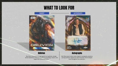 2026 Topps Star Wars Chrome - what to look for: Oblivion inserts and Autographs