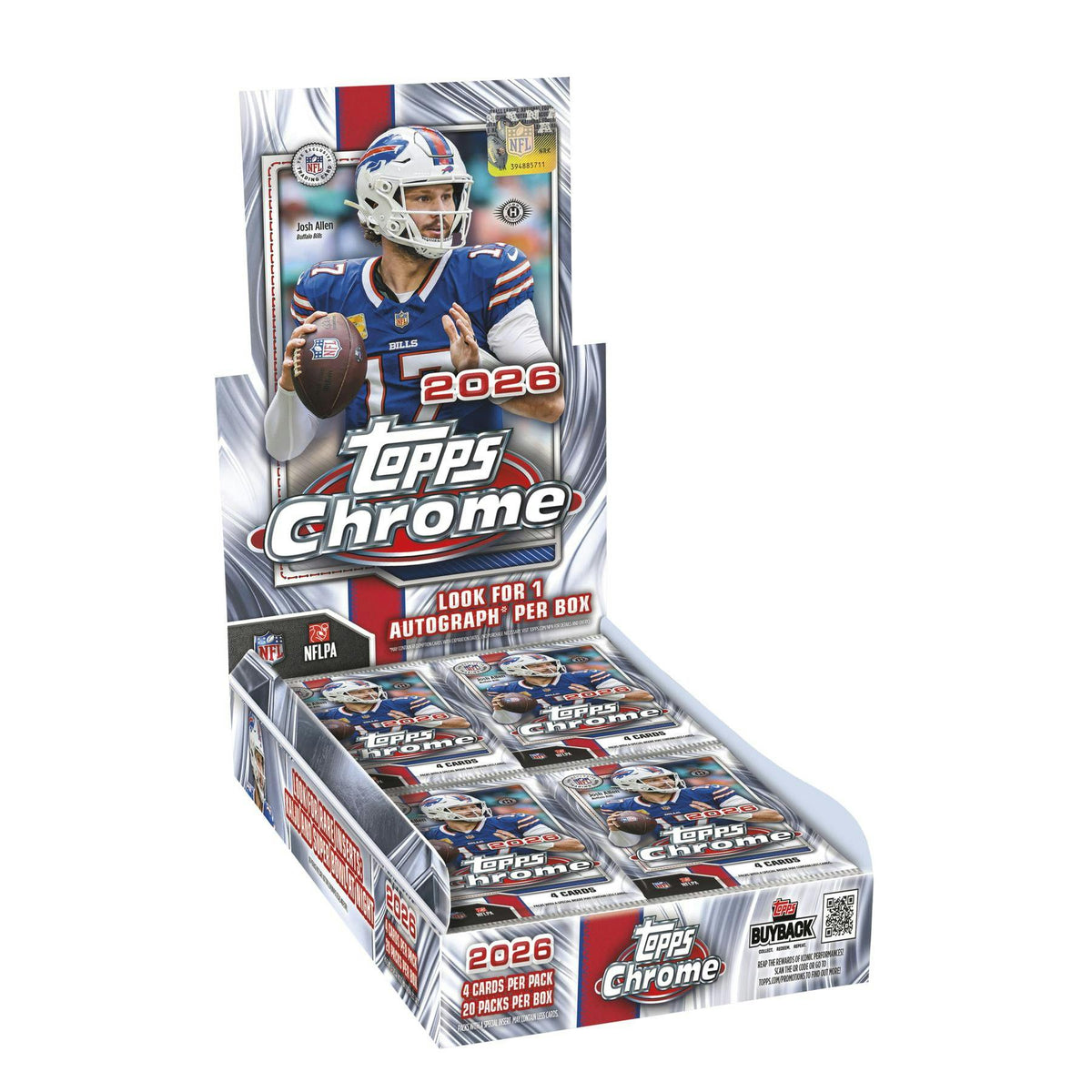 2026 Topps Chrome Football Hobby Box