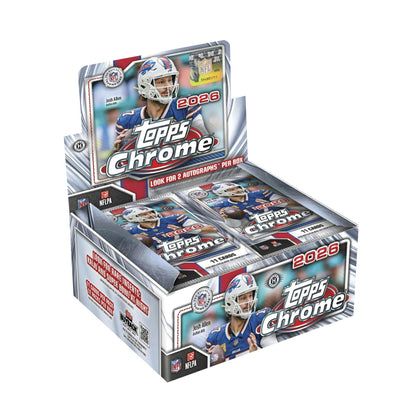 2026 Topps Chrome Football Hobby Jumbo Box