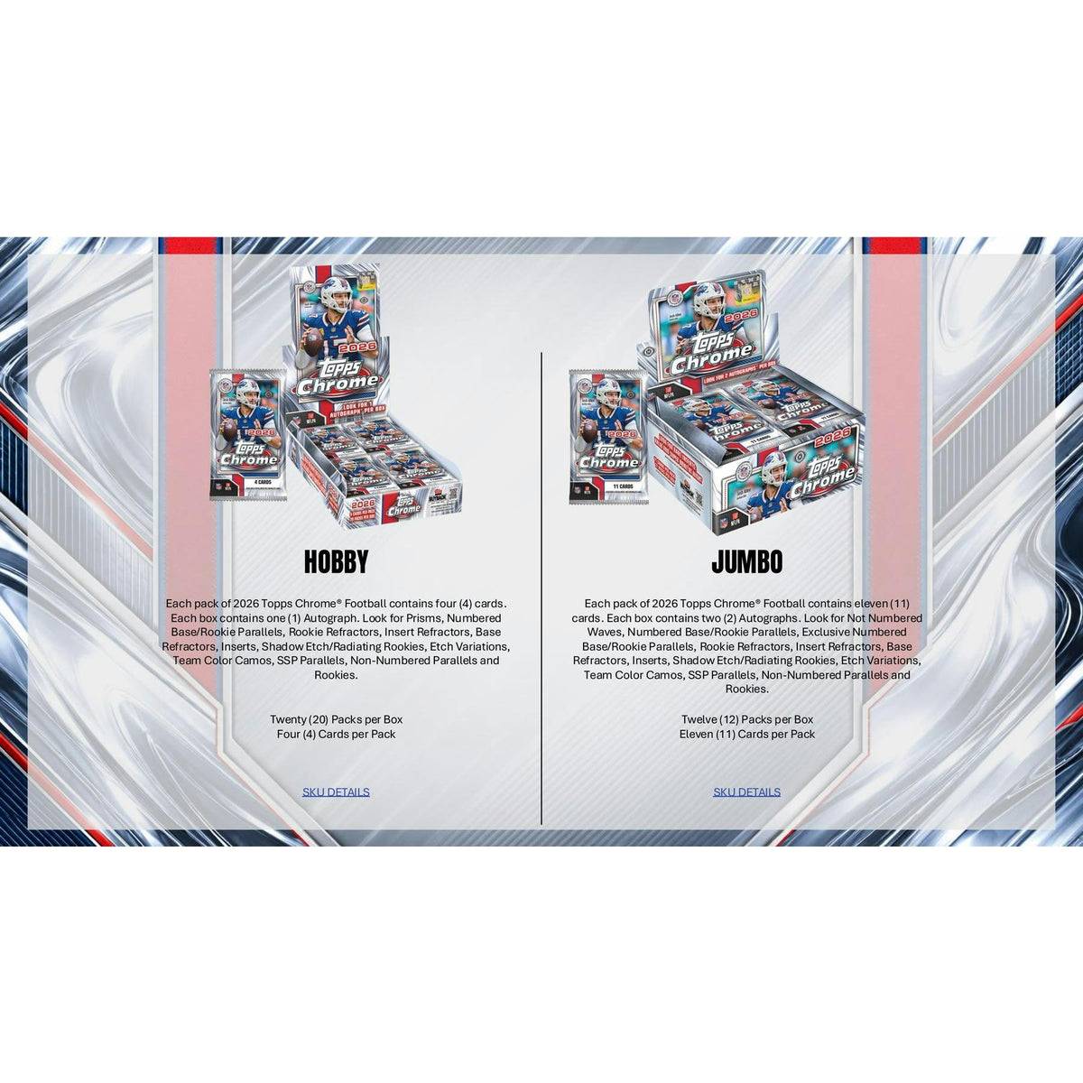 2026 Topps Chrome Football Mega Box sell sheet 3