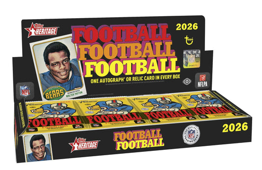 2026 Topps Heritage Football Hobby Box