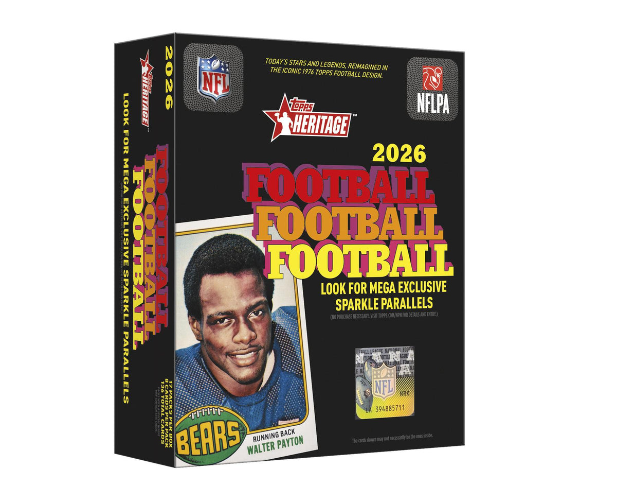 2026 Topps Heritage Football Mega Box