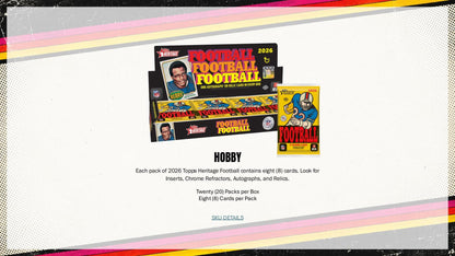 2026 Topps Heritage Football Mega Box sell sheet 3