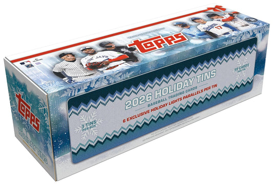 2026 Topps Holiday Baseball Hobby Collector 3-Tin Box