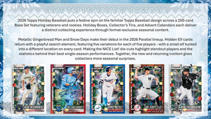 2026 Topps Holiday Baseball Advent Calendar Box sell sheet 2