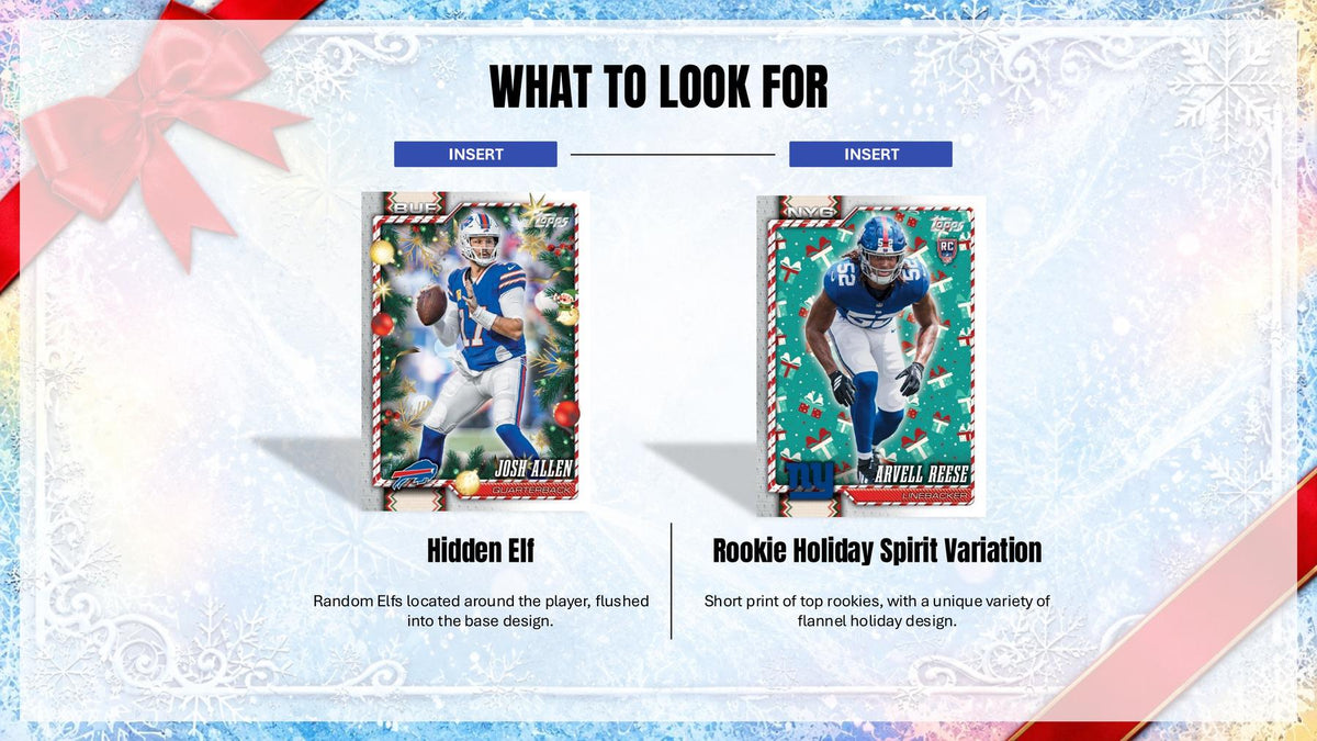 2026 Topps Holiday Football Mega Box sell sheet 4