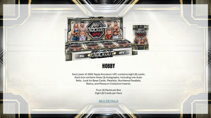2026 Topps Knockout UFC Hobby Box | Columbia Sports Cards | Columbia Hobby - Sports Card Boxes - Toploaders - Card Savers.