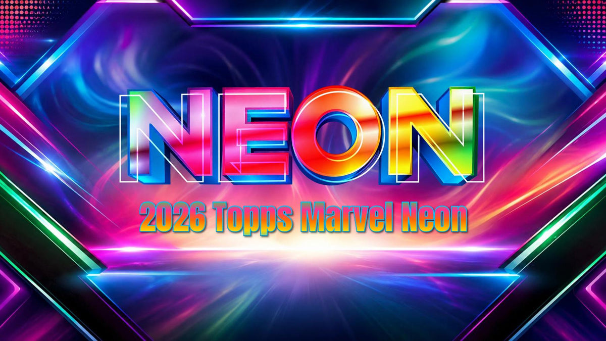 2026 Topps Marvel Neon Blaster Box sell sheet 1