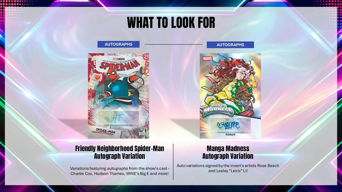 2026 Topps Marvel Neon Hobby Box sell sheet 8