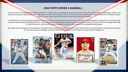 2026 Topps Series 2 Baseball Hobby Box | Columbia Sports Cards | Columbia Hobby - Sports Card Boxes - Toploaders - Card Savers.