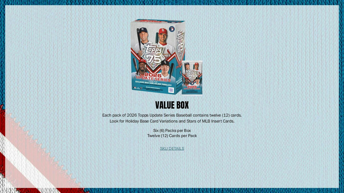 2026 Topps Update Series Baseball Hobby Box sell sheet 5