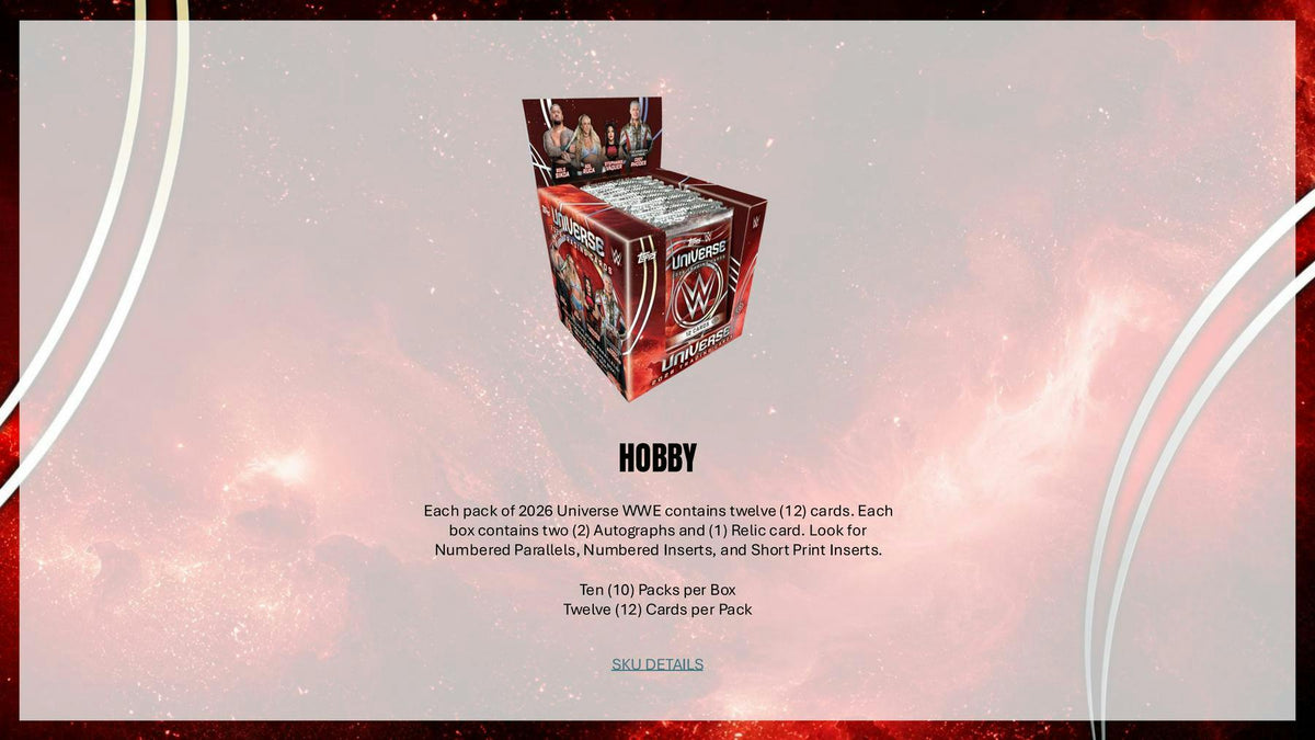 2026 Topps WWE Universe Wrestling Blaster Box | Columbia Hobby - Sports Card Boxes - Toploaders - Card Savers.