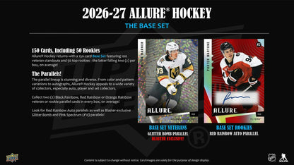 2026/27 Upper Deck Allure Hockey Blaster Box sell sheet 1