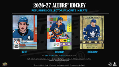2026/27 Upper Deck Allure Hockey Blaster Box sell sheet 3