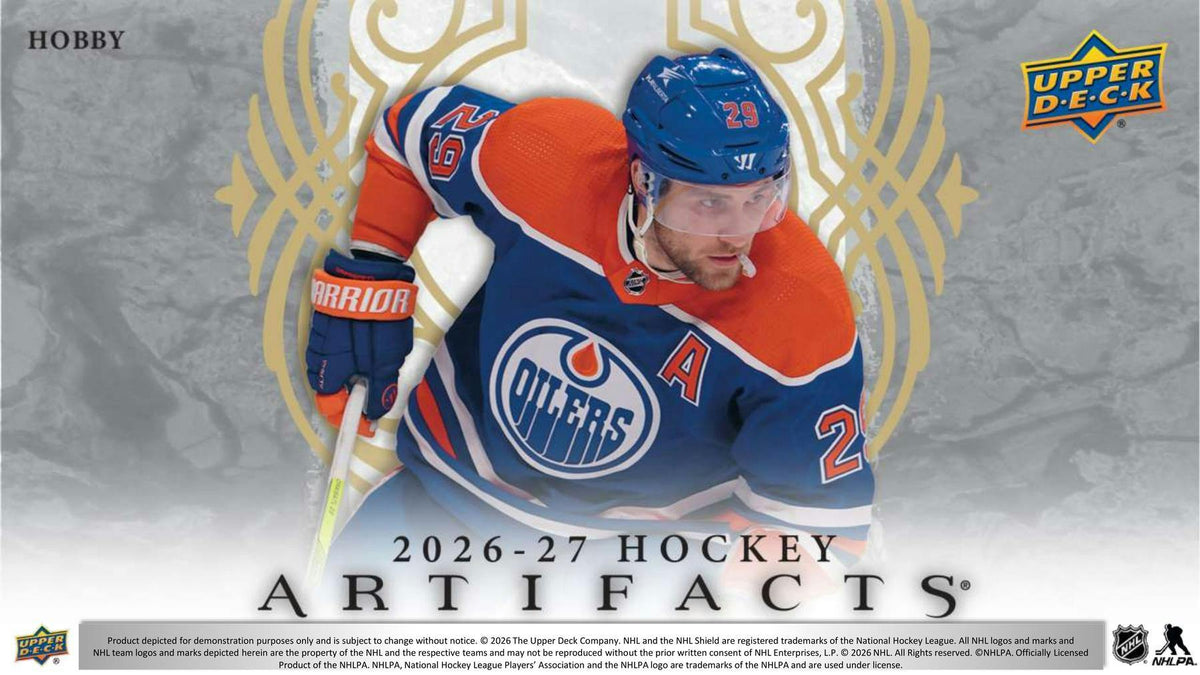 2026/27 Upper Deck Artifacts Hockey Hobby Box | Columbia Hobby - Sports Card Boxes - Toploaders - Card Savers.