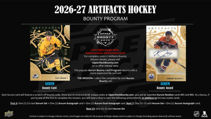 2026/27 Upper Deck Artifacts Hockey Hobby Box | Columbia Hobby - Sports Card Boxes - Toploaders - Card Savers.