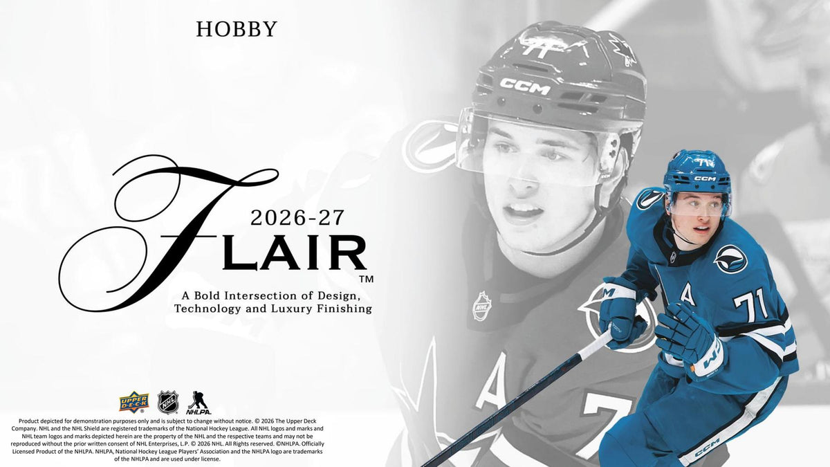 2026/27 Upper Deck Flair Hockey Hobby Box sell sheet 1