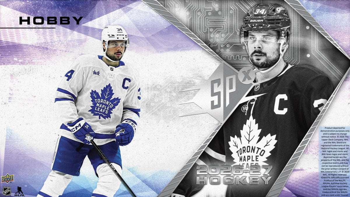 2026/27 Upper Deck SPx Hockey Hobby Box sell sheet 1
