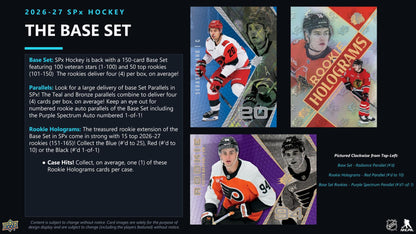 2026/27 Upper Deck SPx Hockey Hobby Box sell sheet 3