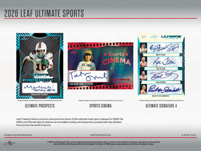 2026 Leaf Ultimate Sports Hobby Box | Columbia Hobby - Sports Card Boxes - Toploaders - Card Savers.