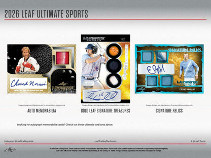 2026 Leaf Ultimate Sports Hobby Box | Columbia Hobby - Sports Card Boxes - Toploaders - Card Savers.