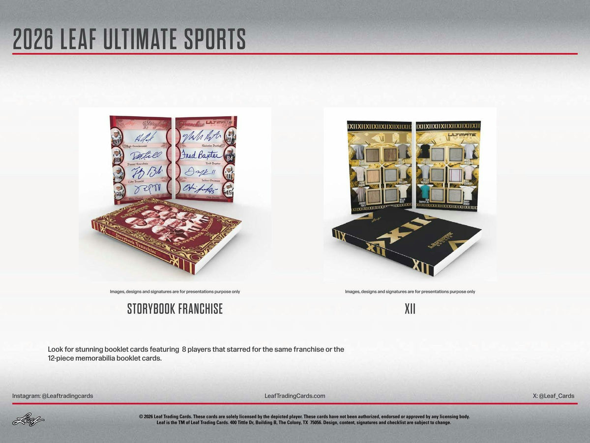 2026 Leaf Ultimate Sports Hobby Box | Columbia Hobby - Sports Card Boxes - Toploaders - Card Savers.